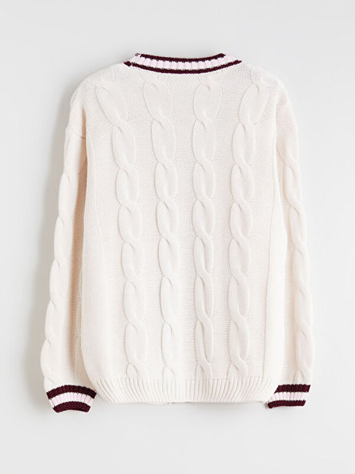 V Yaka K?z ?ocuk Triko H?rka