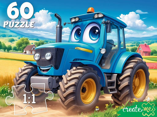 Puzzle 60 элементов "Трактор в поле" (П60-5992)