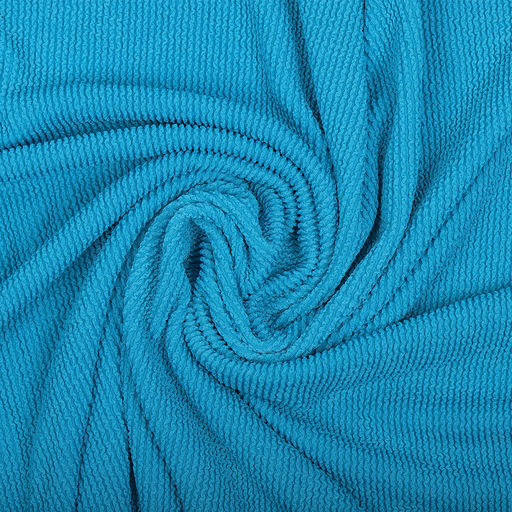 Ткань трикот. Бифлекс жатка арт.TBY-JB-17 490г/м? 92% ПЭ 8% спандекс шир.80см цв.17 синий уп.1м