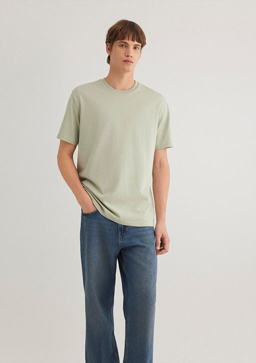 Yesil Basic Tisort - Mavi фото 2