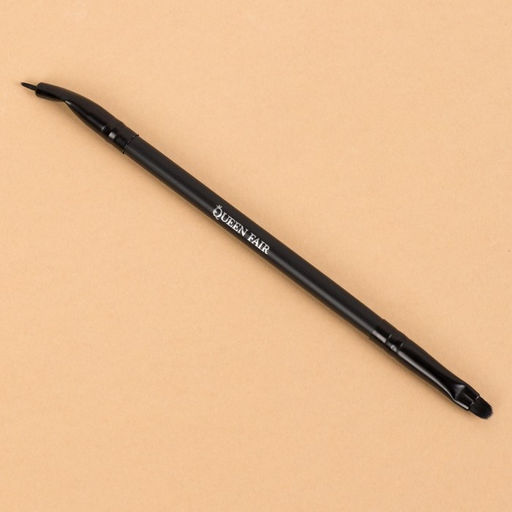 Кисть для макияжа Premium Brush, тонкая, двусторонняя, 13 см, цвет чёрный - Queen fair фото 2