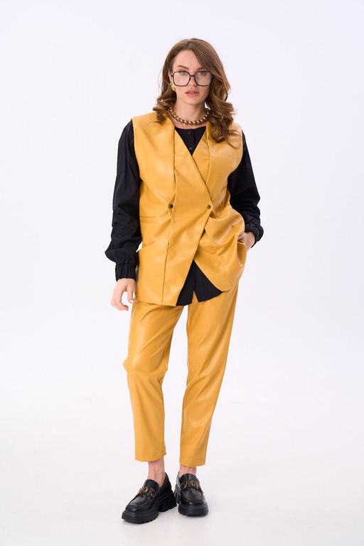 Костюм NIKVA н732-2 горчица  фото 4