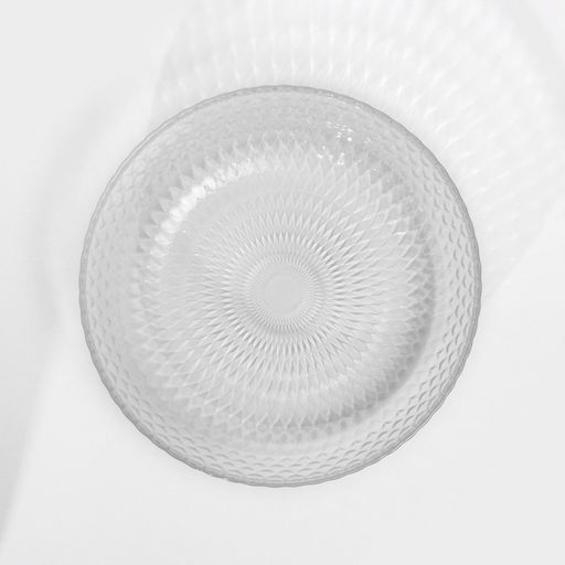 Цена за 6 шт. Тарелка глубокая «Идиллия», d=18 см, стекло, прозрачная