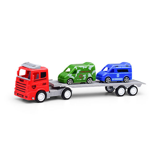 Автовоз "Техноэкспресс" с машинами, в пакете