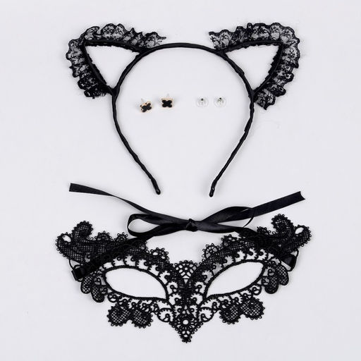 Карнавальный набор Очаровашка, ободок, маска, серьги - Страна карнавалия фото 4