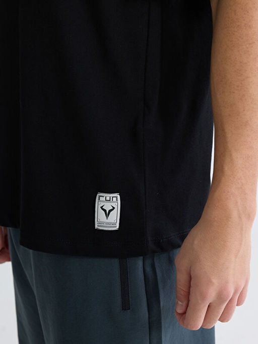 Bisiklet Yaka Erkek Spor Ti??rt