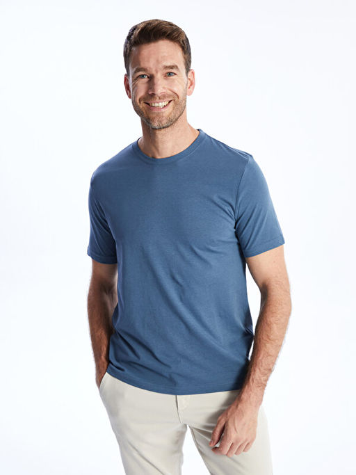 Bisiklet Yaka Penye Erkek Ti??rt