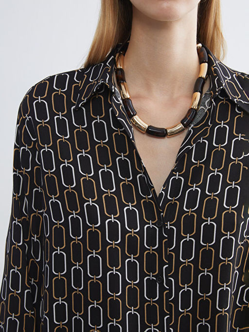 Zincir Desenli Kad?n G?mlek