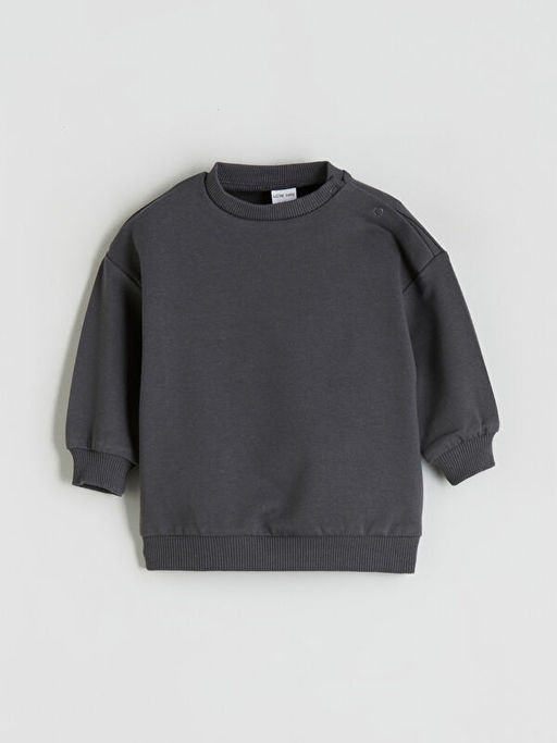 Bisiklet Yaka Erkek Bebek Sweatshirt