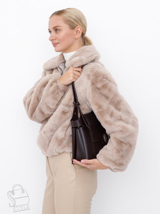 Сумка женская кожаная 2388Y coffee Polina&Eiterou  в Новосибирске