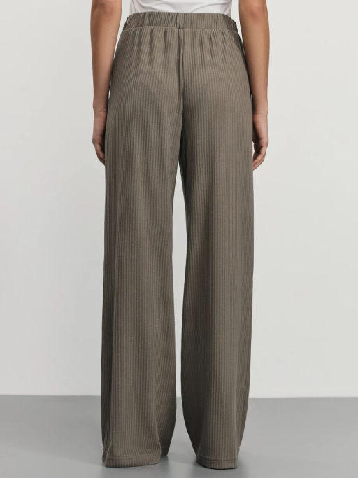 Трикотажные брюки в рубчик / Zarina  фото 4