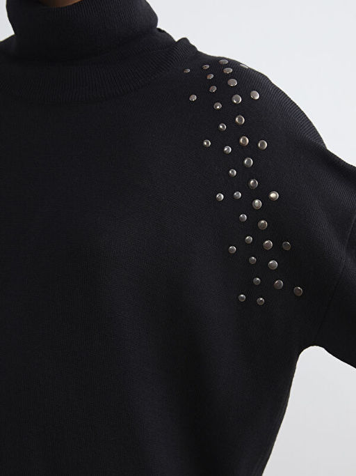 Bal?k?? Yaka Kad?n Triko Kazak