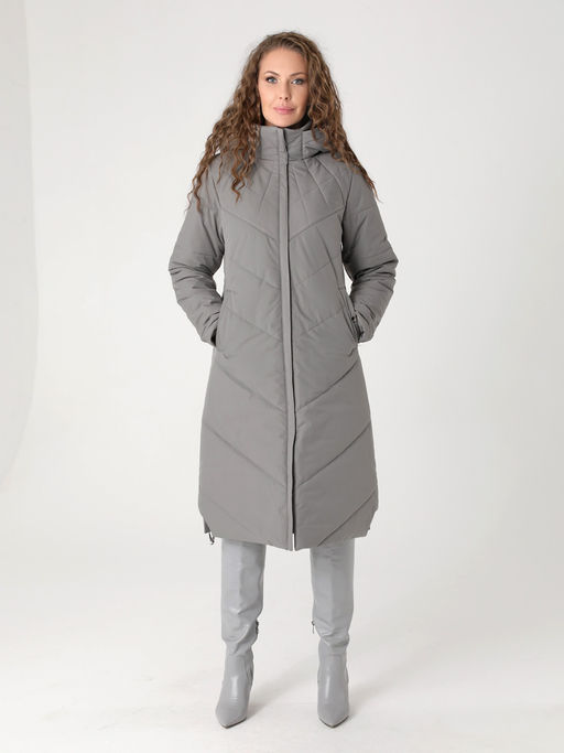 24407 Пальто т.серый