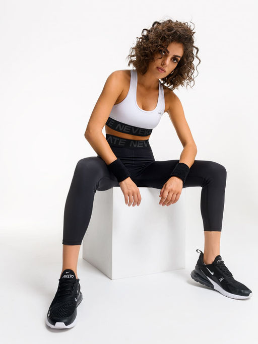 Спортивный топ-бра с брендированной резинкой - NEVERLATE фото 4