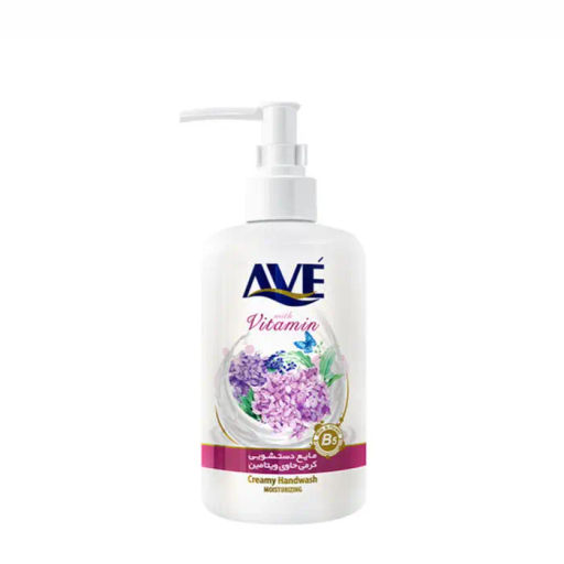 "AVE" Жидкое крем-мыло Цветы и молоко с витамином В5 (дозатор-450г).12