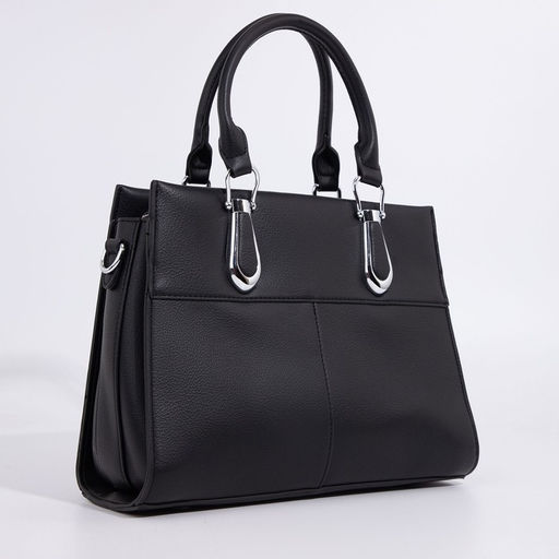 Сумка-тоут на молнии, цвет чёрный - Simaland фото 4