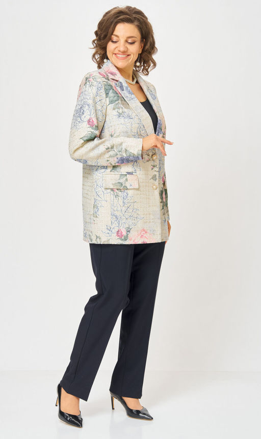 Костюм БелЭльСтиль 762/596 молочный твид