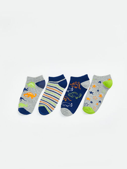 Desenli Erkek ?ocuk Patik ?orap 5li