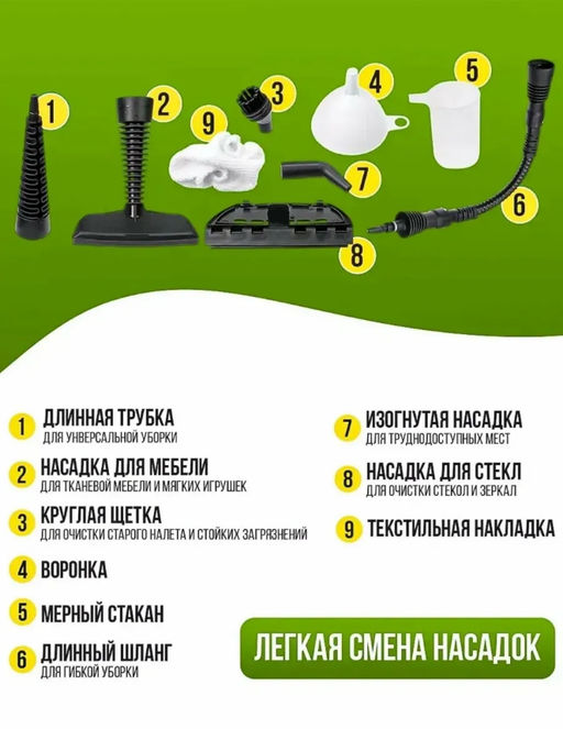 Пароочиститель - парогенератор для уборки 2в1 (3708) - Мой органайзер фото 4