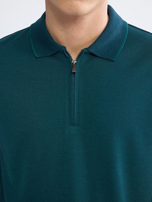 Polo Yaka Erkek Sweatshirt