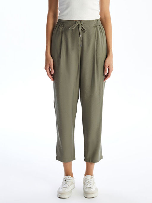Beli Lastikli Loose Fit Kad?n Pantolon