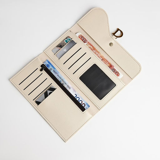 Кошелёк на молнии, цвет бежевый - Nazamok фото 6