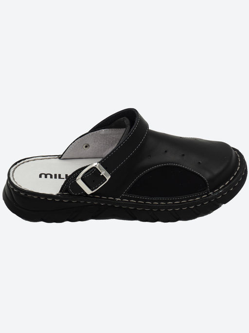 15 | Kina | Черные женские медицинские сабо натуральная кожа - Milka shoes&more фото 2
