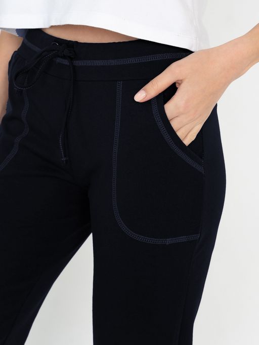 футер 2-х нитка Брюки ,темно-синие - Binita фото 5