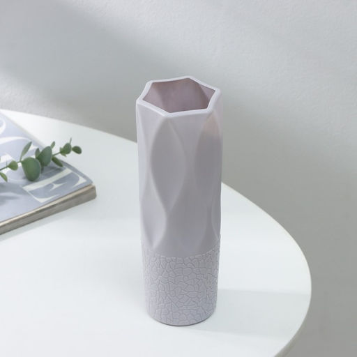 Ваза для цветов, пластик, 7×7×20.8 см, зелёная