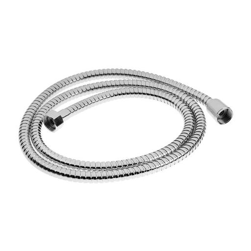 Душевой шланг ZEIN Z17PS, 150 см, гайки металл 1/2", запрессовочная втулка латунь, хром, Имп/Имп