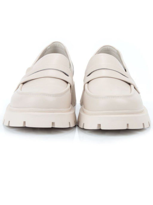 03-5920-2 BEIGE Лоферы женские (натуральная кожа) - Фабричный китай фото 8