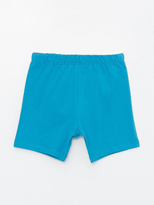 Beli Lastikli Bask?l? Erkek Bebek ?ort Pijama Alt