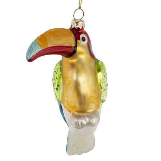 Украшение новогоднее "Птица Тукан", L8 W4 H12,5 см