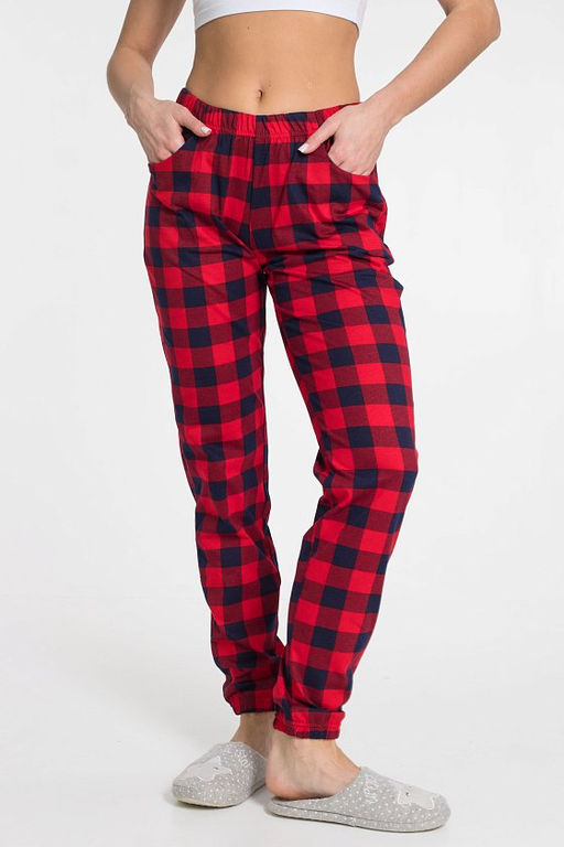 Брюки М323168б Красный - Елена фото 4