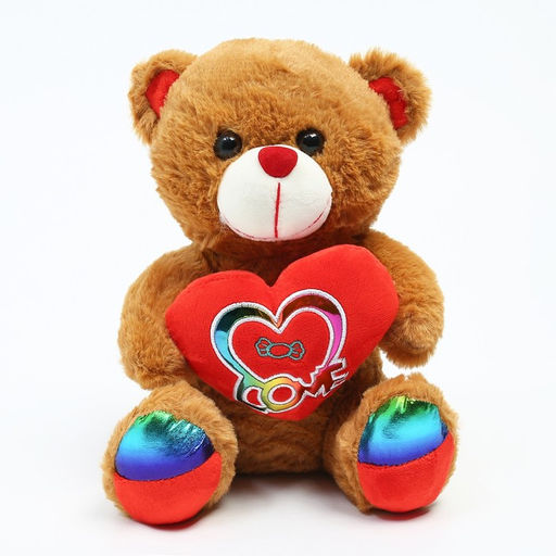 Мягкая игрушка Мишка, 25 см, цвета коричневый