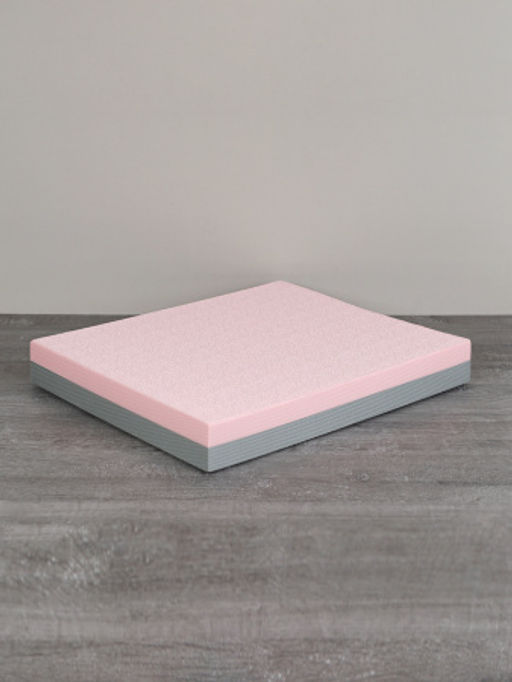 Мат балансировочный для фитнеса и йоги 40х33х5cm/ розово-серый/ уп20 - ГалеонТрейд фото 4