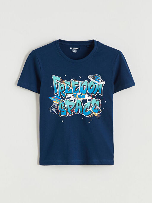 Bask?l? Erkek ?ocuk Pijama Tak?m