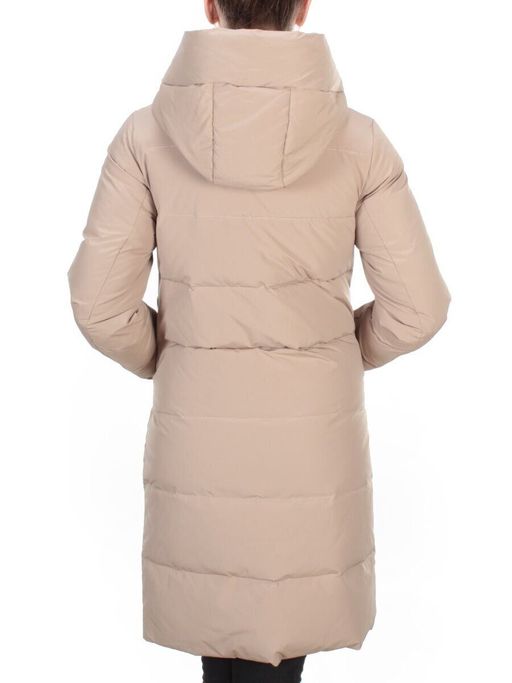 888 BEIGE Пальто зимнее женское VINVELLA (200 гр. холлофайбер) - Fashion фото 5