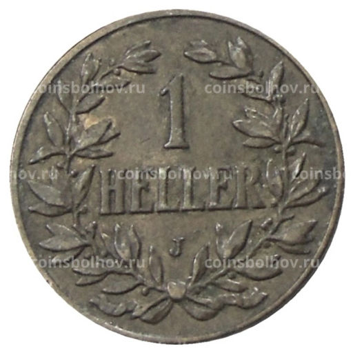 Монета 1 геллер 1913 года J Германская Восточная Африка