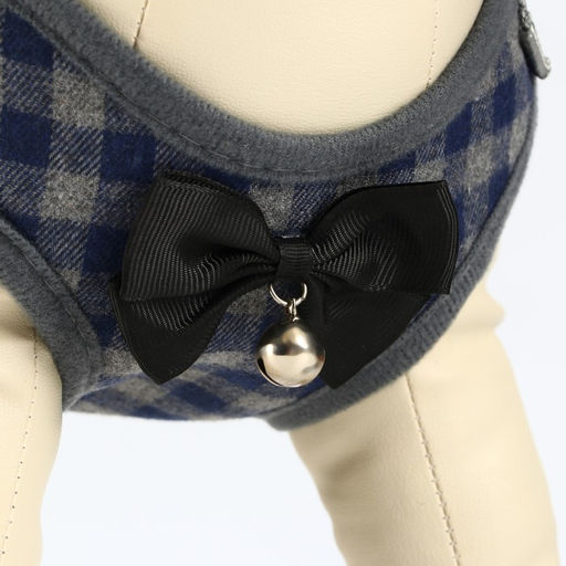 Комплект амуниции с мягкой шлейкой, XL, поводок 120 х 1,5 см, ОШ 38-52 см, ОГ 42-60 см, серый 7119 - Пижон фото 3