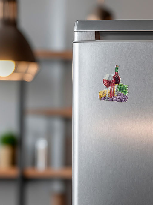 Klart набор для вышивания 8-495 Магнит. Вино 7 х 9 см  фото 3