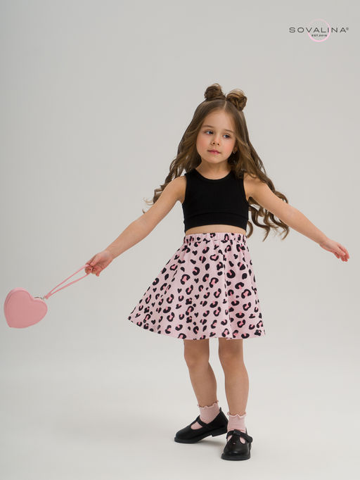 Костюм Мальвина КТ черный-нежный леопард - Sovalina фото 19