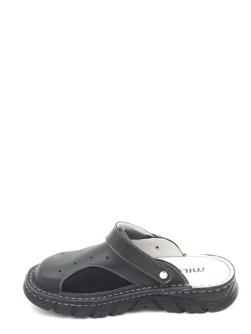 15 | Kina | Черные женские медицинские сабо натуральная кожа - Milka shoes&more фото 15