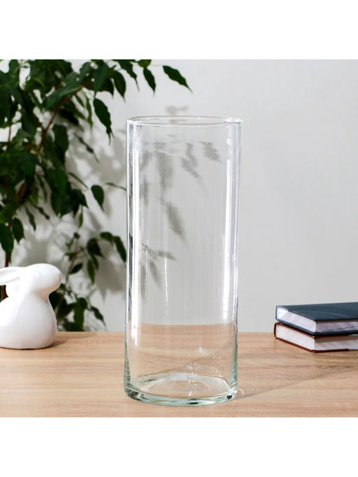 Ваза Трубка-146, 5.5 л, h=35 см, d=14.5 см, толщина стекла 2.8 мм, прозрачная