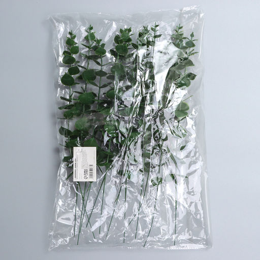 Цена за 12 шт. Декоративная ветка «Эвкалипт», 39×4.5×4.5 см