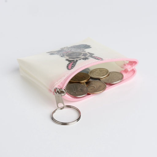 Кошелёк детский Коты и мопсики Выбражулька, маленький, монетница, МИКС