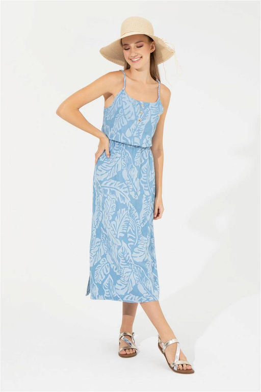 Kad_n A__k Mavi Jean Elbise - U.s. polo assn фото 3