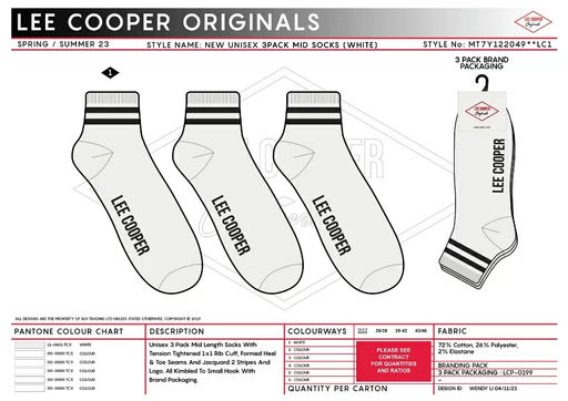 Носки (набор) MID STRIP SOCK / Lee Cooper  фото 3