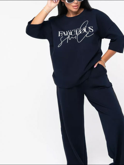 Костюм "Надпись" синий