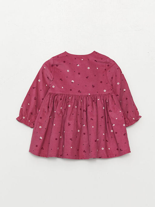 Bisiklet Yaka Uzun Kollu Kadife K?z Bebek Elbise - Waikiki фото 2